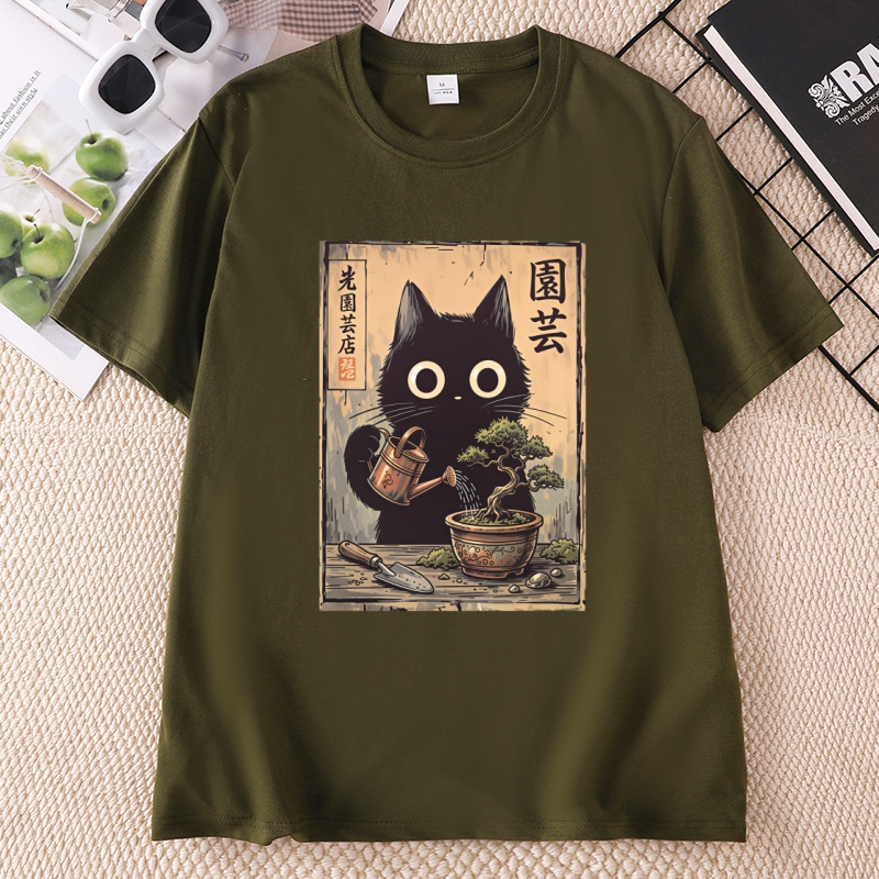 Camiseta Bonsai Black Cat, est - Bonsai Garden China avaliação e preço